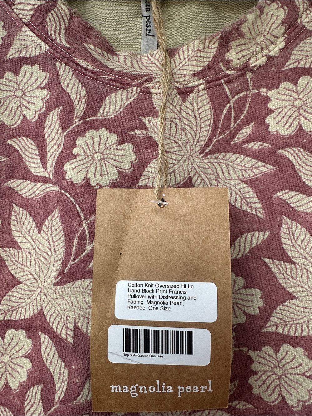 Magnolia Pearl Kaedee Floral Francis Pullover - Picture 2 of 4